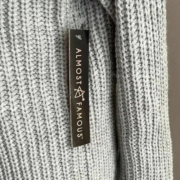 Almost Famous Gray Cutout Turtleneck Sweater Dress​​ - Picture 6 of 10